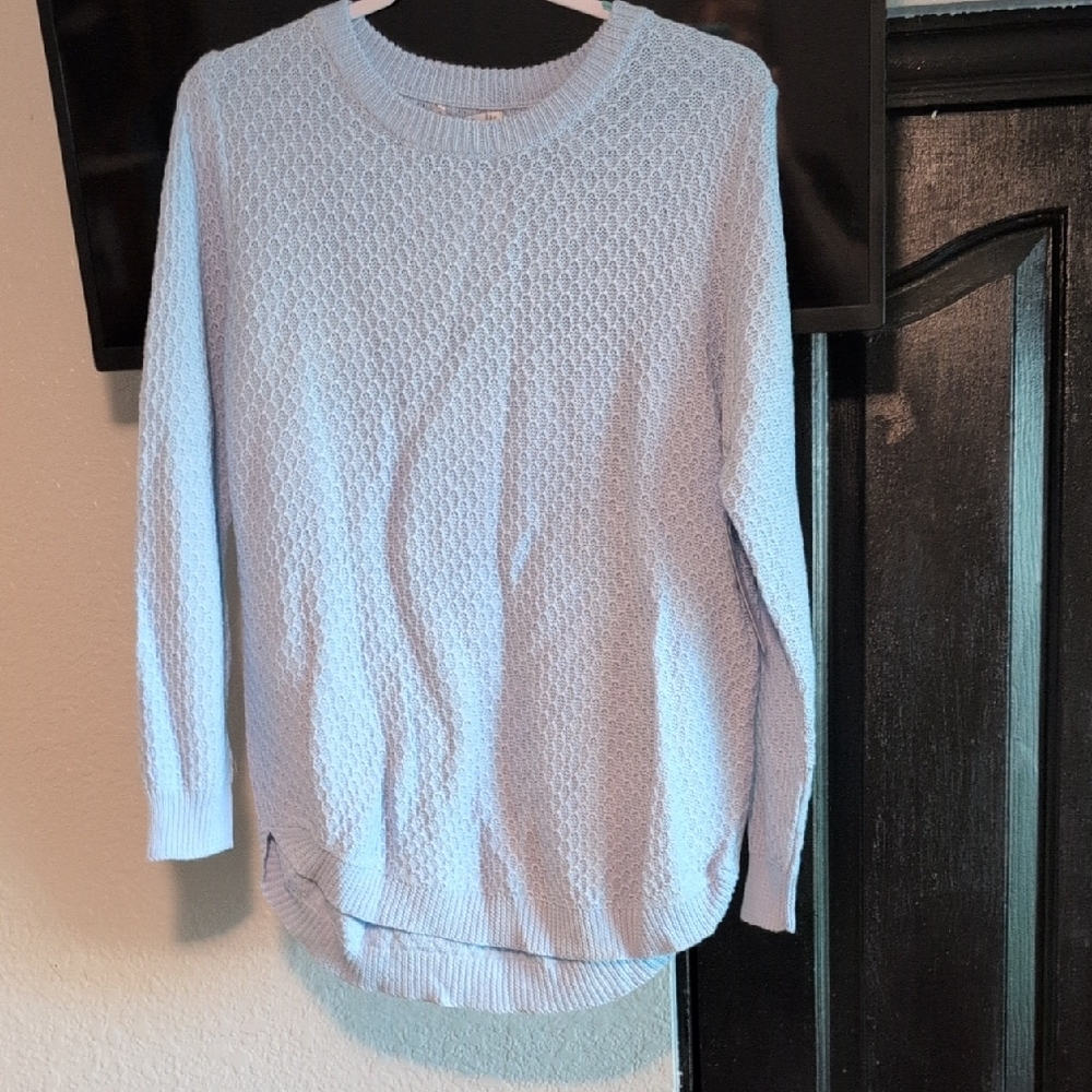 Pink Clover Sky Blue Knit Sweater